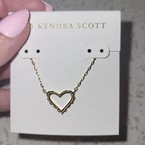 Kendra Scott Gold Heart Necklace